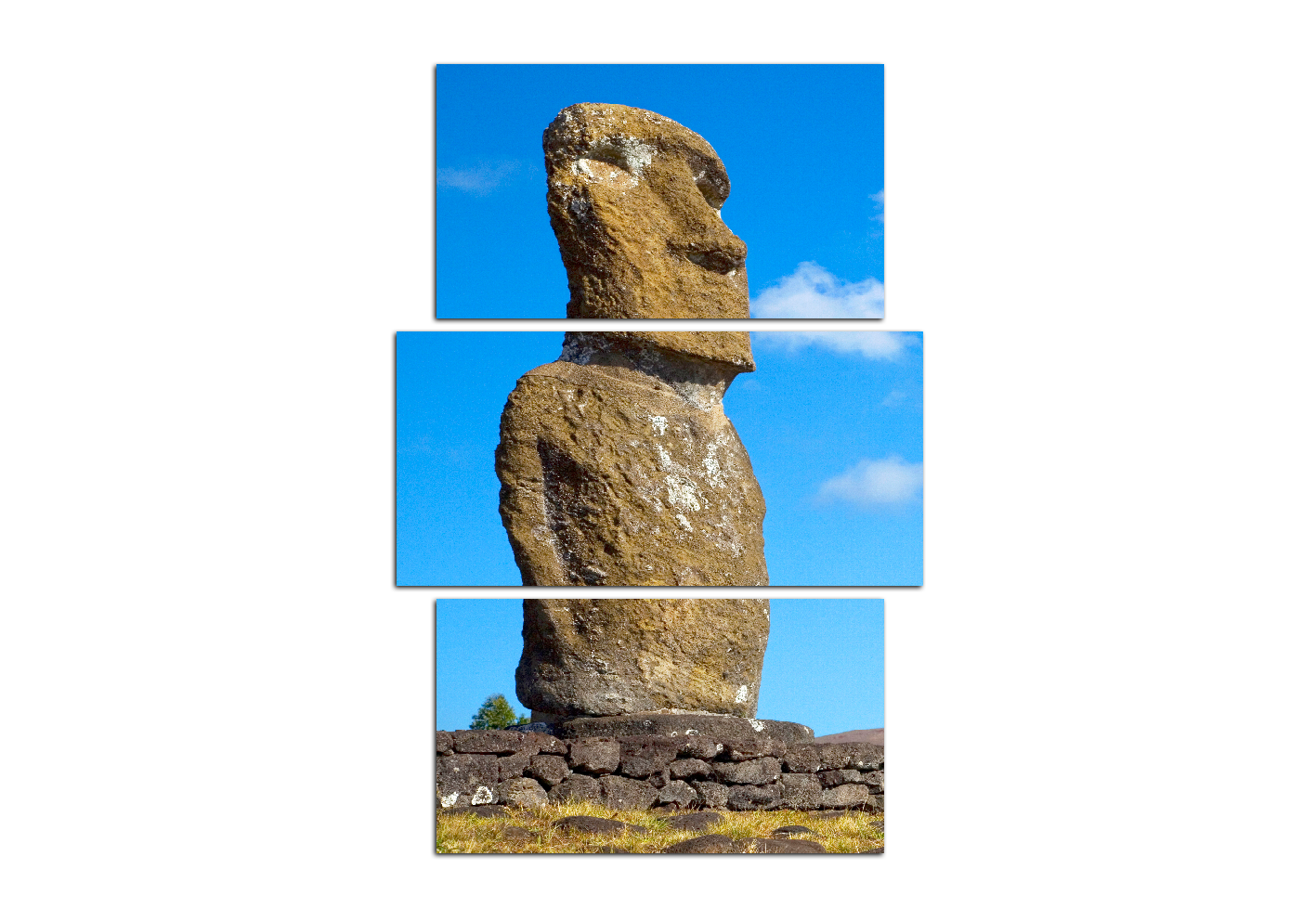 Obraz na plátně - Ahu Akivi moai - obdélník Obraz na plátně - Ahu Akivi moai - obdélník